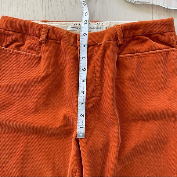 Vintage Designer Romeo Gigli Corduroy Straight Leg Button Fly Trouser Pants - Picture 12 of 15